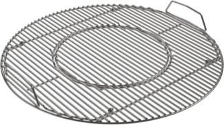 RÖSLE VARIO+ Grillrost, Hochwertiger Grillrost aus Edelstahl für VARIO-Einsätze, für Holzkohle Kugelgrill No. 1 F60