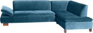 Max Winzer Sofa 2,5-Sitzer links mit Ecksofa rechts Terrence 270 x 190 x76 cm petrol