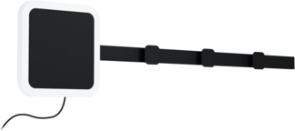 Eglo 99595 Wandleuchte CARTIGNANO LED 7,8W schwarz weiss L:78cm B:3,5cm H:18cm mit Kabelschalter 3000K