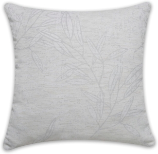 Sehlbach Kissen Jacquard Zweige silbergrau 45 x 45 cm