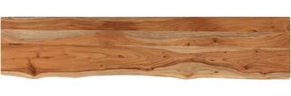 vidaXL Baumkante ohne Halterungen, Massivholz Akazie natur, 180 x 40 x 2,5 cm