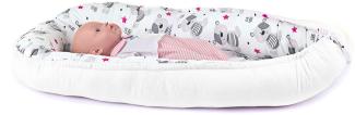Multifunktionale Kuschelnest Babynest Kokon für Babys und Säuglinge, Nestchen, Reisebett, 100% Baumwolle, antiallergisch