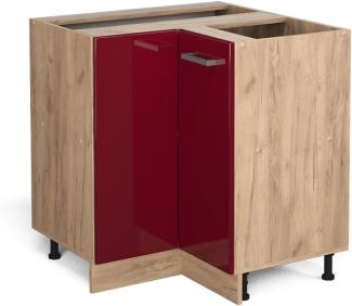 Vicco Küchenschrank Hängeschrank Unterschrank Küchenzeile R-Line Eiche Bordeaux