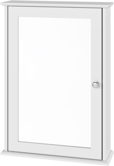 eSituro SBP0027 Spiegelschrank Badspiegel Hängeschrank mit Türen Wandschrank Badschrank Weiß BHT ca: 42 x 58,5 x 12 cm