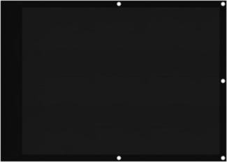 vidaXL Balkon-Sichtschutz Schwarz 75x800 cm 100 % Polyester-Oxford 4000362