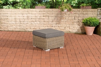 Hocker Bilbao / Madeira Eisengrau