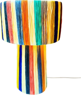 Marrakesch Orient & Mediterran Interior Stehlampe Boho Deko Tischlampe Nachttischlampe Morjana Bunt, E27, Handarbeit