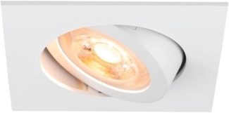 SLV NEW TRIA® 68, Deckeneinbauleuchte, quadratisch, max. 10W GU10, weiß - Einbauleuchten