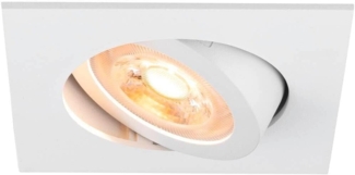 SLV NEW TRIA® 68, Deckeneinbauleuchte, quadratisch, max. 10W GU10, weiß - Einbauleuchten