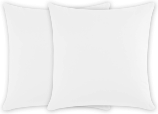 CLASS HOME COLLECTION Kissenbezüge Kissenbezüge 2er Set Kissenhüllen Sofa Bett mit Reißverschluss, (2 Stück), 100 % Baumwolle, Renforce-Qualität, Mit Reißverschluss