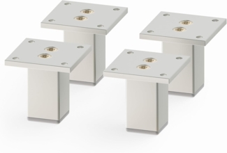 sossai® Möbelfuß Aluminium Möbelfüße, (4-St)