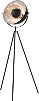 riess-ambiente Stehlampe STUDIO 150cm schwarz / silber, ohne Leuchtmittel, Wohnzimmer · Metall · mit Schirm · Industrial