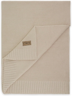 Momi Hug Baby- und Kinderdecke, Maße 80x110 cm, gemütliche Decke aus 50% Baumwolle und 50% Bambusfasern, Strickdecke für Kinderwagen, Kinderwagen und Wiege