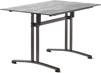 Gartentisch >5360-31< in Beton hell, Polytec® - 120x73x80cm (BxHxT)