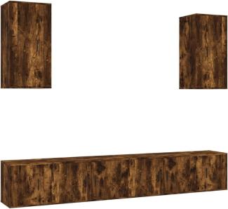 vidaXL 6-tlg. TV-Schrank-Set Räuchereiche Holzwerkstoff 3188691