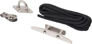 Seilzug-Set für Sonnensegel-Sonnentücher, Edelstahl