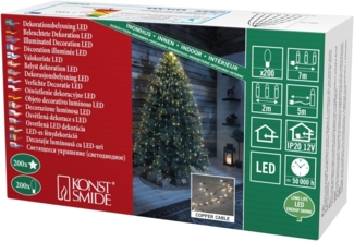 Konstsmide 6371-160 LED-Lametta Sterne Transparent