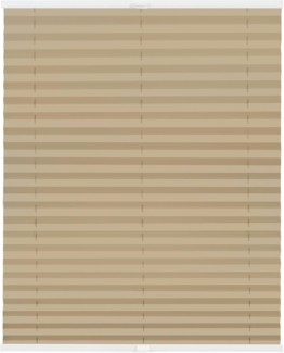 Lichtblick Sonnenschutzsysteme GmbH Plissee Laholm 90 cm x 130 cm (BxL) Sand Tageslicht - Blickdicht; einfache Installation mit Klemmträgern; verspannt