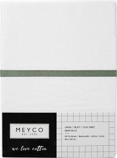 Meyco Bettlaken mit Biese Forest Green 75x100cm