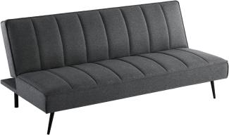 Zinus Quinn Schlafsofa | Clic Clac Schlafsofa | Futon Schlafsofa | 2-in-1-Klappschlafsofa für Wohnungen, Gästezimmer und kompakte Räume | Dunkelgrau