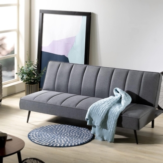 Zinus Quinn Schlafsofa | Clic Clac Schlafsofa | Futon Schlafsofa | 2-in-1-Klappschlafsofa für Wohnungen, Gästezimmer und kompakte Räume | Dunkelgrau