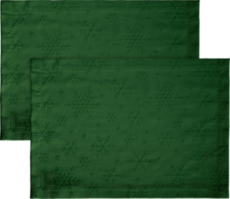 REDBEST Platzset Tischset "Snowflake" 2er-Pack, bügelleicht Uni