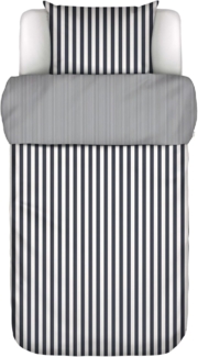Marc O Polo Mako-Satin Bettwäsche Classic Stripe|155x220 cm + 80x80 cm| navy