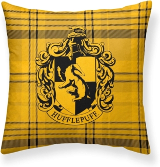 BELUM | Kissenbezug Harry Potter, Kissenbezug 100% Baumwolle, 50x50 cm, Modell Hufflepuff, Bild A