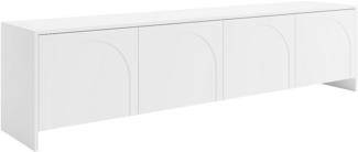 Vente-unique - TV-Schrank mit 4 Türen - Weiß - NALYRA von Maison Céphy