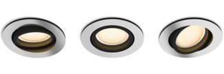 Philips Hue White Amb. Milliskin Einbausp 3flg alum 3x350lm-