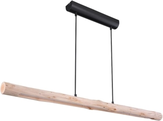 LED Hängeleuchte, Holz, dimmbar, L 120 cm