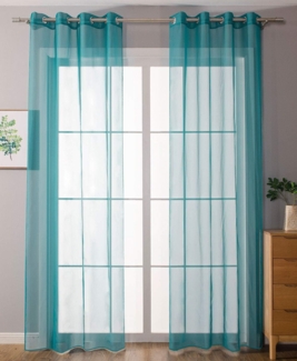 Gardinenbox Gardine, Ösen (2 St), transparent, Voile