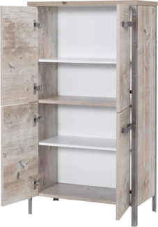 Schildmeyer Highboard 701117 Harkon, Finduseiche Dekor, 64 x 33,6 x 118,8 cm