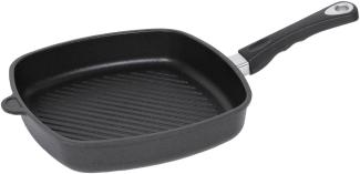 AMT E285G Grillpfanne flach Aluminumguss 28 x 28 cm, Höhe 5 cm