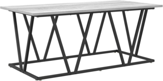 vidaXL Grau Sonoma Couchtisch 100x50x40 cm Aus Holzwerkstoff und Metall 869711