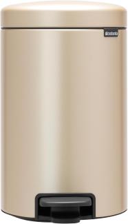 Brabantia 'NewIcon' Treteimer, Metallic Gold, 12 Liter