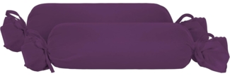 biberna Feinjersey-Kopfkissenbezug, dunkel violett, 15x40 cm