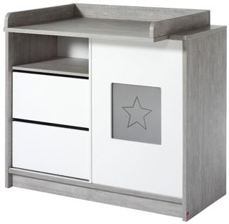 Schardt 'Eco Star' Wickelkommode grau/weiß