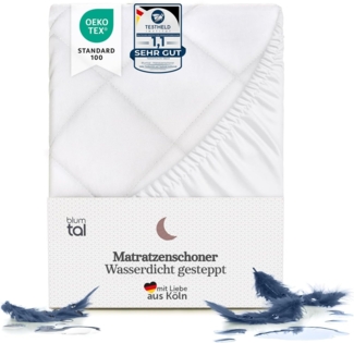 Matratzenschoner Luxus Gesteppter Matratzenschoner – Oeko-TEX Zertifiziert Blumtal, Anti-Allergie Matratzenschoner, Matratzenschoner Wasserdicht