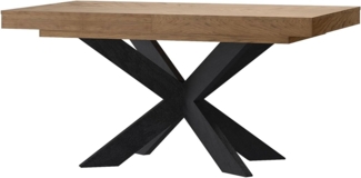 Esstisch Cozy Tisch 160-210x95x77cm Eiche Rustikal teilmassiv ausziehbar