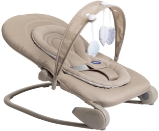 Chicco Hoopla Babywippe, bequeme und animierende Wippe, mit Spielbar und Textilanhängern, 4-fach verstellbar, modular und kompakt, von 0 Monaten bis 18 kg