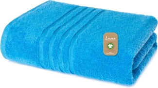 Lavea Badetuch Bali Duschtuch 100x150 cm Duschtuch 70x140 cm, Weiches Bio-Baumwollfrottee (1-St), pflegeleicht, GOTS-zertifiziert, extra saugstark mit 500g/m²