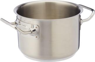 Pentole Agnelli Edelstahl 18-10 Kasserolle mit zwei Griffen 16 cm stahl