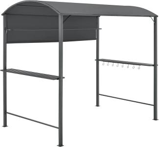 Grillpavillon Pyrgos 215 x 220 x 140 cm Dunkelgrau en. casa