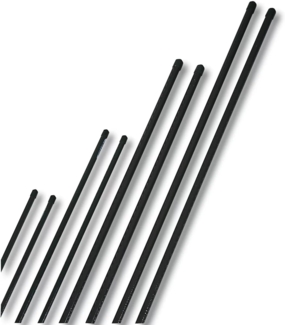Windhager Stahl-Pflanzstab SET, Stahl-Rankstab, Pflanzenstütze, Rankhilfe, Pflanzstäbe, Tomatenstäbe, Grün, 10 Stück, 90 cm
