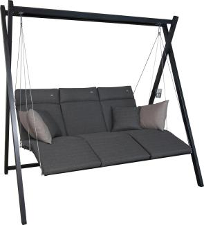 Angerer Hollywoodschaukel Relax 150 x 220 x 210 cm Stahl grau