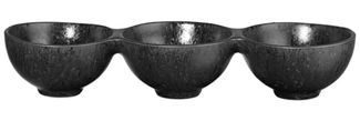 ASA 3er Schale, black iron 8,5 x 26 cm, h. 4,5 cm