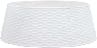 vidaXL Weihnachtsbaum-Rock Weiß Ø65x23 cm Kunststoff 4019954