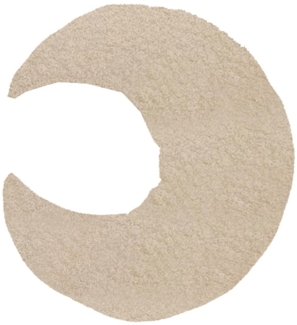 Kuschelkissen Kinder Mondkissen, Weiches Dekoratives Kinderkissen für das Zimmer, Mondform Zierkissen Sofakissen, Plüsch Kissen Dekokissen für Kinderzimmer Schlafzimmer Deko (Beige)