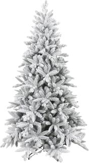 HOMCOM Künstlicher Weihnachtsbaum 180 cm, mit 994 Spitzen, Kunstschnee, klappbar Metallständer, Tanne, für Weihnachten Deko, grün